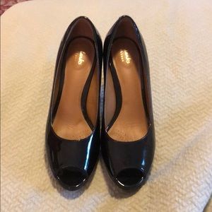 Clark’s patent leather heels